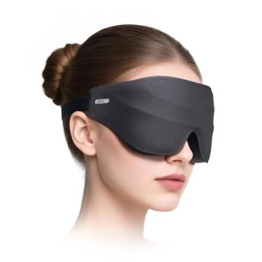 Imagem de Máscara de dormir para homens e mulheres, máscara de dormir com bloqueio de luz EVA BELLE para dormir de lado, copo contornado 3D venda noturna, extensões de cílios máscara de dormir 3D com alça