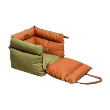Imagem de Dualoai Cadeirinhas para Cães, Cama de Viagem com Bolsa de Armazenamento, Fundo Antiderrapante, Fácil Instalação com Guia, Casinha para Cachorro, Assento, Verde