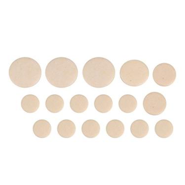 Imagem de QANYEGN 17pcs clarinete almofadas de couro, conjunto de pastilhas de clarinete, almofadas de instrumentos de sopro para reparar e manter o instrumento