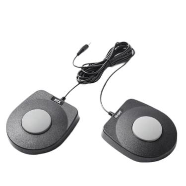 Imagem de JunZheHub Pedal de Sustain Compacto para Piano Elétrico, Pedal de Sustain, Pedal de Bateria Eletrônica para Piano de Rolo Manual, 3.5 Interface Dupla