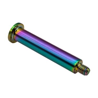 Imagem de IEUDNS Guia de tensor de corrente de bicicleta, eixo da roda, peças estabilizadoras de corrente de bicicleta, resistentes ao desgaste para componentes de, 8 Mm X 46.5 Mm
