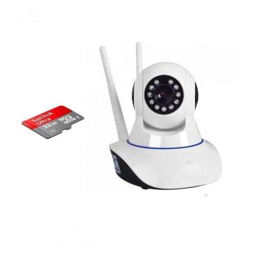 Imagem de Camera Sem Fio Visão Noturna Wifi Ip Hd Audio Sd32
