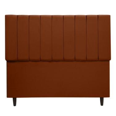 Imagem de Cabeceira Cama Box Maju 1,40 Casal Veludo Linha Premium Terracota