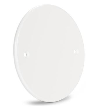 Imagem de Tampa Cega Redonda Placa Teto Branca 4" Branca Sleek Margirius, Branco