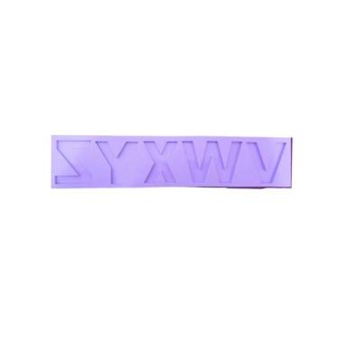 Imagem de R35 Molde de silicone alfabeto V a Z resina - Confeitaria dos moldes