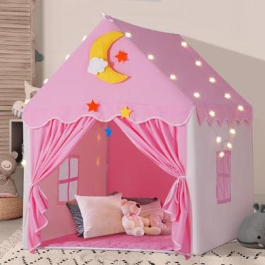 Imagem de Barraca infantil Lynxor Princess Castle com tapete e luzes estelares r
