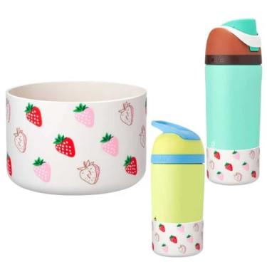 Imagem de Bota para garrafa de água infantil Owala 473 ml | Amortecedor inferior de silicone protetor para garrafas infantis Owala Acessórios Freesip 397 g | Capa de borracha antiderrapante e livre de BPA |