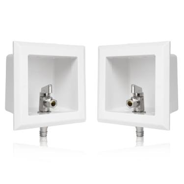 Imagem de (1 pacote) Caixa de tomada de vaso sanitário GUOFIS com válvula de esfera de 1/4 volta, entrada de conexão de expansão Pex-A F1960 de 1/2 polegada