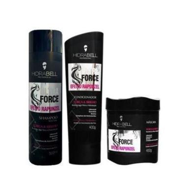 Imagem de Kit da  Hidrabell Ultra Force, condicionador + shampoo + mascara