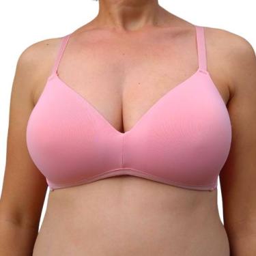 Imagem de Sutiã Reforçado Tamanho Grande Plus Sem Aro 751 Corpo Nú, Rosa, G