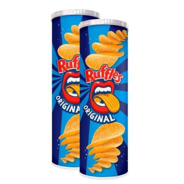 Imagem de Kit 2 Batata Ruffles Elma Chips Sabor Original Tubo 100g