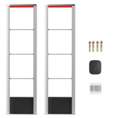 Imagem de Etiquetas de segurança Torre de antena, RF 8,2 MHz, alarme de luz sonora, equipamento antifurto de varejo com 100 etiquetas de segurança de roupas, supermercados, lojas de roupas, lojas de brinquedos