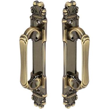 Imagem de Puxador Duplo Mozart 280mm Bronze Antigo Porta Pivotante