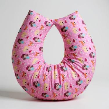 Imagem de Almofada de Amamentação Estampa para Bebê com Capa Removível (Unicornio)