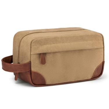 Imagem de Bolsa de higiene Vorspack Hanging Dopp Kit, resistente à água, marrom