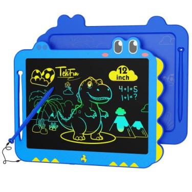 Imagem de Tablet de escrita LCD TEKFUN para crianças de 12 polegadas azul