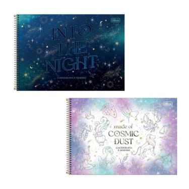 Imagem de Caderno espiral capa dura cartografia 80 fls Magic Tilibra