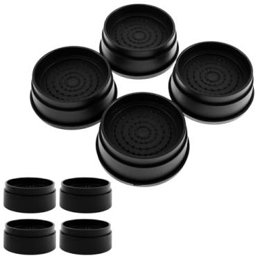 Imagem de Pacote com 8 peças de elevação para móveis, elevadores de cama ajustáveis, elevadores resistentes, altura de 2,5 cm, blocos empilháveis de elevação de cama, suporte antiderrapante para elevação de