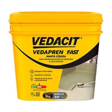 Imagem de Manta líquida Vedapren Fast branco 5kg Impermeabilizante