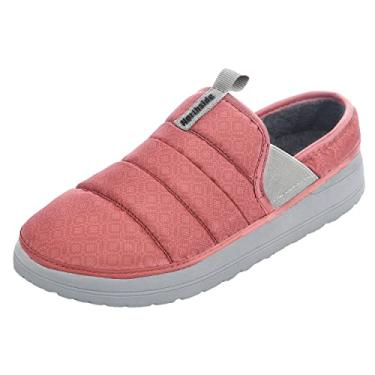 Imagem de Northside Pantufa feminina Rainier Camp – Sapatos de pelúcia para uso interno e externo chinelos de acampamento aconchegantes, Sequoia, 37