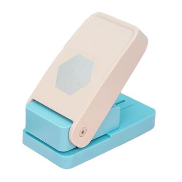 Imagem de UGPLM Perfurador de papel hexagonal em formato de furador para crianças, perfurador de papel premium hexagonal para artesanato, materiais para scrapbook,