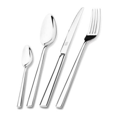 Imagem de Faqueiro De Aço Inox Sem Estojo Hercules Mykonos 101 Peças