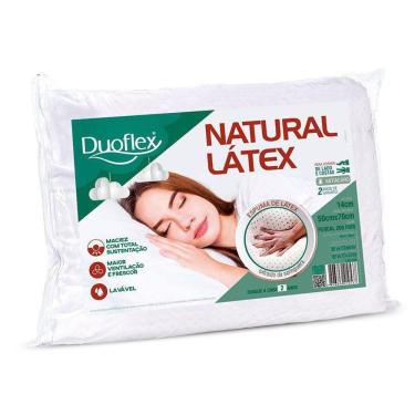 Imagem de Travesseiro duoflex natural latex 50x70x14