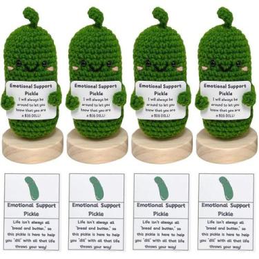 Imagem de Apoio emocional: boneca de pepino em conserva Leutsin Crochet