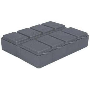 Imagem de Kit 4 Porta Comprimido Prata Plástico