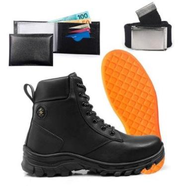Imagem de Kit Bota Masculina Adventure Com Carteira Cinto Palmilha Gel Trilha Tracking Resistente Confortavel-Masculino