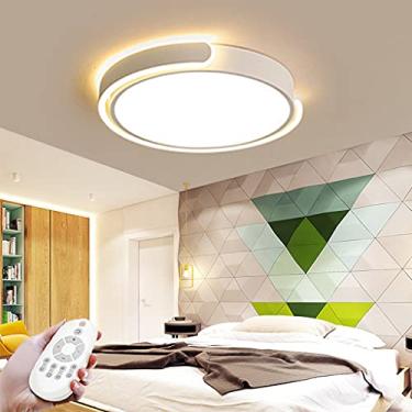 Imagem de Luminária de teto LED para quarto infantil, luminária de teto para meninos e meninas, moderna com controle remoto, luminária de parede regulável, material acrílico, luz de teto, proteção par