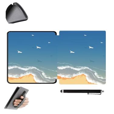 Imagem de GUKSRASO Capa para Kindle Oasis 10ª/9ª Geração (Modelo: CW24WI/S8IN4O) - Compatível com 7 Polegadas, Material TPU à Prova D'água, com Alça de Mão e Caneta Stylus