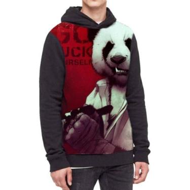Imagem de Moletom Com Capuz Panda Ref:556 - smoke, Preto, GG