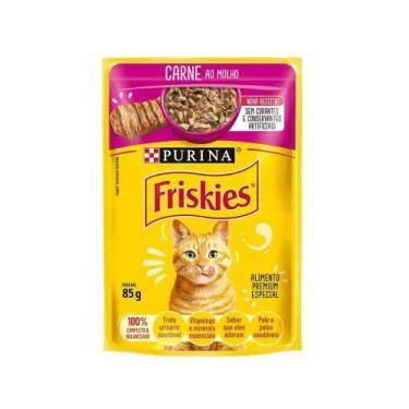 Imagem de Sachê Friskies para Gatos Adultos Sabor Carne 85g - NESTLE