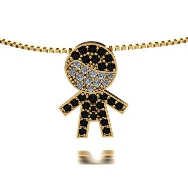 Imagem de Colar Feminino De Ouro Com Diamantes 18k Entrega Imediata