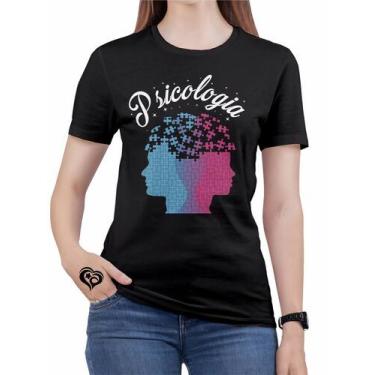 Imagem de Camiseta Psicologia Feminina Ciencia Professor Blusa - Alemark, G, Mal