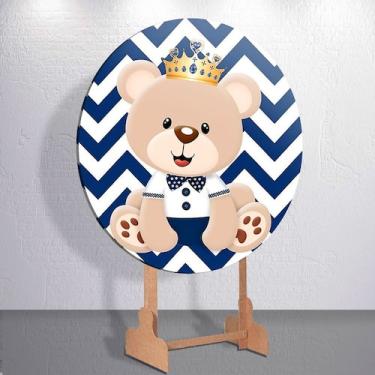 Imagem de Capas Painel Grande e Mini Painel Redondo Festa Infantil Ursinho Menin