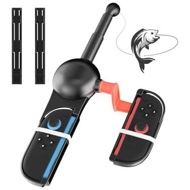 Imagem de PAWDIARY Fishing Rod for NS/OLED/Switch 2, for joycon Controller Switch Fishing Game Accessiries Compatible with Bass Pro Shops: The Strike Championship Edition and Legendary Fishing -2025 Edition