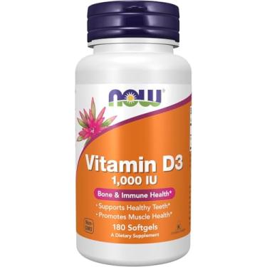 Imagem de Agora alimentos, vitamina D-3, alta potência, 1.000 UI, 180 softgels
