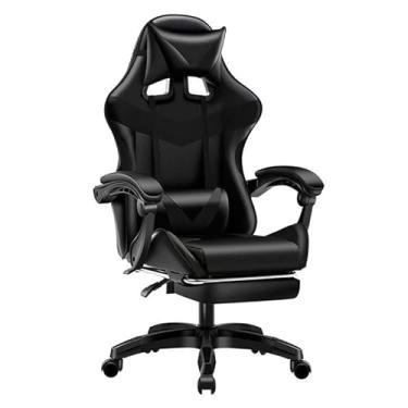 Imagem de Cadeira Gamer Profissional - Design Ergonômico, Reclinação 135° e Suporte Lombar Cadeiras Gamer(Preto)