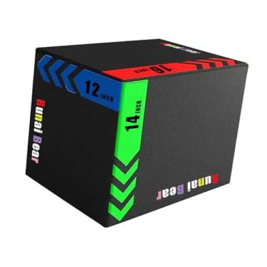 Imagem de Fenteer Caixa de salto pliométrica, equipamento de exercício de salto, caixa plyo multifuncional para treinamento de força infantil e adulto para exercícios, Style a