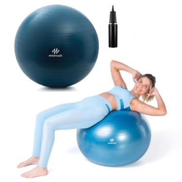 Imagem de Bola de Pilates 65cm Relaxshop Tecnologia Antiestouro e Com Bomba Ginástica Fitness Pilates Fisioterapia