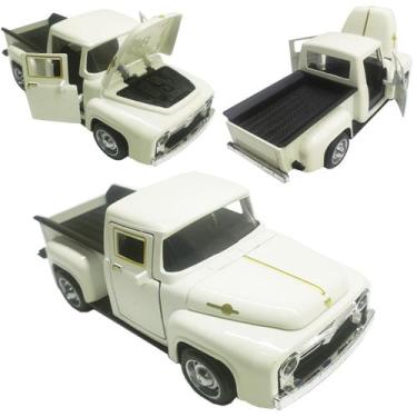 Imagem de Carrinho de Ferro Miniatura Caminhonete Fricção Abre Capô e Portas - Q