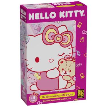 Imagem de Quebra Cabeça 60 Peças Hello Kitty Brilhante - Grow