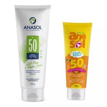 Imagem de Kit Anasol Protetor Solar FPS 50 Corporal 120g + Kids 100g