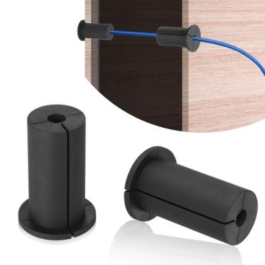 Imagem de Kit de roteamento de 2 peças para Starlink orifício de parede de 2,5 cm, cabo de silicone para alimentação através de buchas, kit de montagem de cabos de ilhós, acessórios para cabos Ethernet Starlink