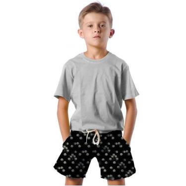 Imagem de Shorts Infantil Bermuda Calção Praia Verão Flores Margarida Florida 30