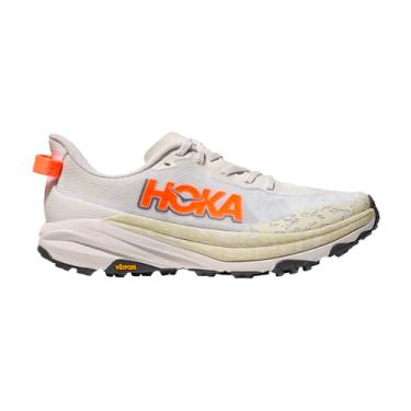 Imagem de HOKA Speedgoat 6 Tênis masculino, Branco/neon tangerina, 39