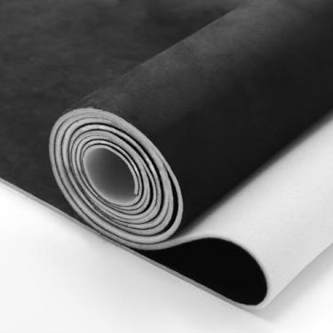 Imagem de Qopaw Tecido de camurça com material de suporte de espuma de 3,5 mm 243.8 cm C × 152.4 cm W Material de substituição de teto interior automotivo para carro, SUV, caminhão, RV Marine Interiors, painéis
