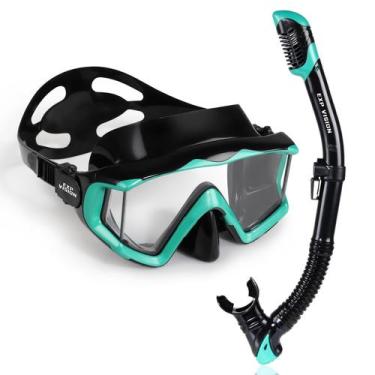Imagem de Conjunto de snorkel EXP VISION Pano 3, máscara de mergulho antiembaçan